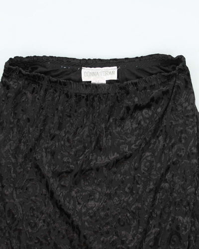 Vintage 90s Donna Toran Velvet Skirt - S
