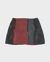 Rokit Originals Lindsay Leather Rework Mini Skirt - S