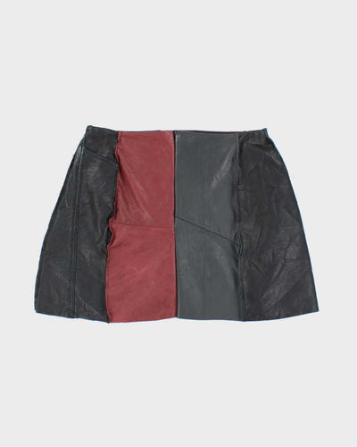 Rokit Originals Lindsay Leather Rework Mini Skirt - S