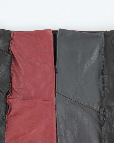 Rokit Originals Lindsay Leather Rework Mini Skirt - S