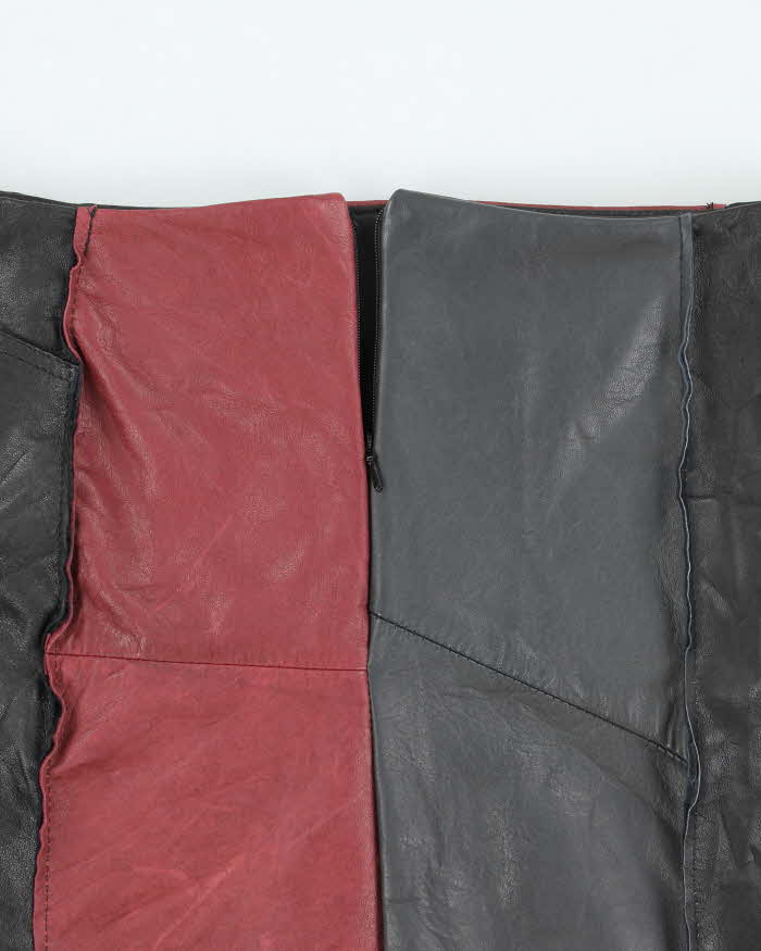Rokit Originals Lindsay Leather Rework Mini Skirt - S