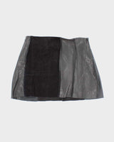 Rokit Originals Lindsay Leather Rework Mini Skirt - M