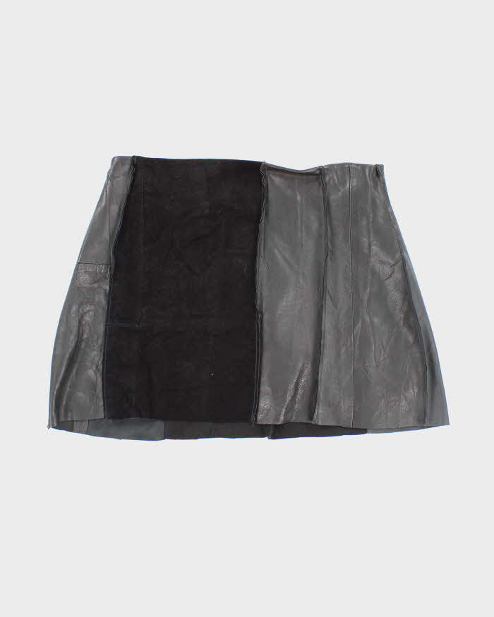 Rokit Originals Lindsay Leather Rework Mini Skirt - M