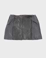 Rokit Originals Lindsay Leather Rework Mini Skirt - M