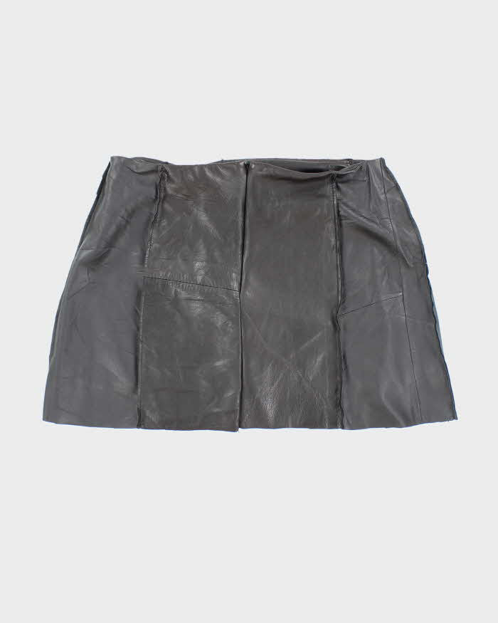 Rokit Originals Lindsay Leather Rework Mini Skirt - M