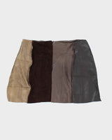 Rokit Originals Lindsay Leather Rework Mini Skirt - M