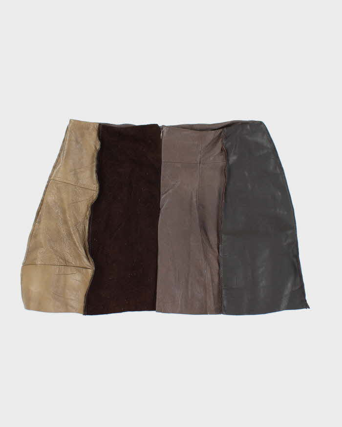 Rokit Originals Lindsay Leather Rework Mini Skirt - M