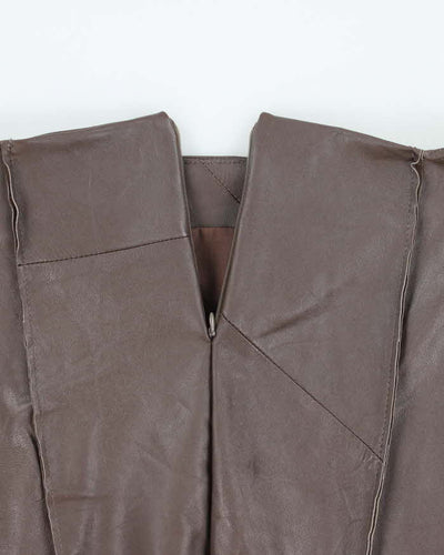 Rokit Originals Lindsay Leather Rework Mini Skirt - L
