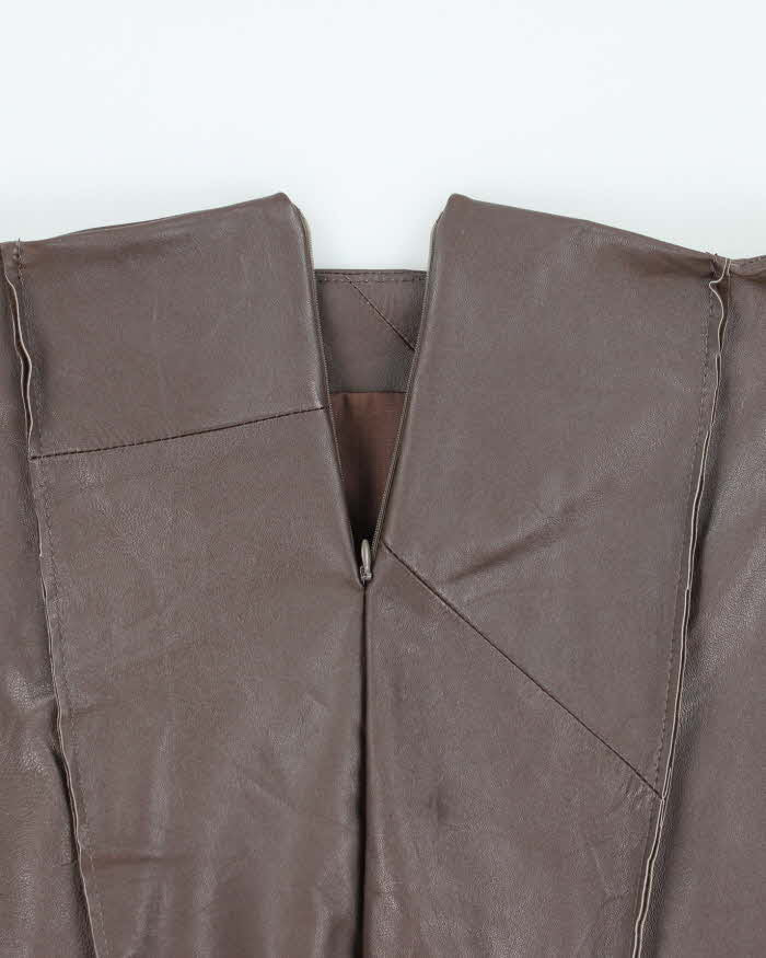 Rokit Originals Lindsay Leather Rework Mini Skirt - L