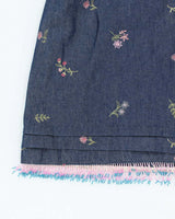 Vintage Y2k 00s Denim Beaded Skirt - XS