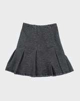 Vintage Y2k 00s Jacob Pleated Denim Skirt - XS