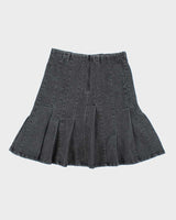 Vintage Y2k 00s Jacob Pleated Denim Skirt - XS