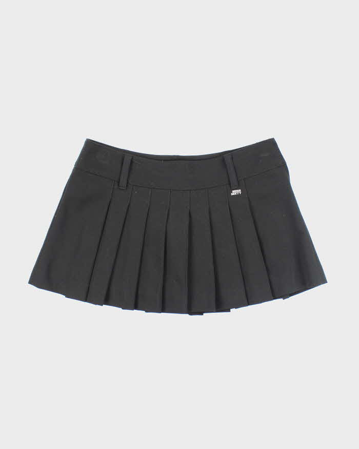 Vintage Y2k 00s Miss Sixty Black Pleated Mini Skirt - S