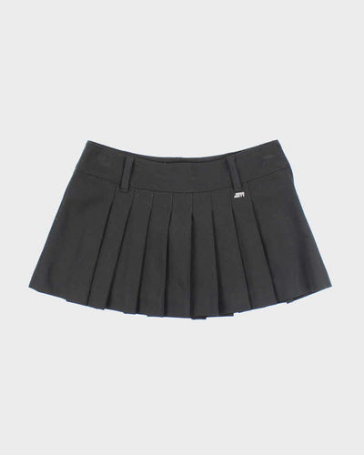 Vintage Y2k 00s Miss Sixty Black Pleated Mini Skirt - S