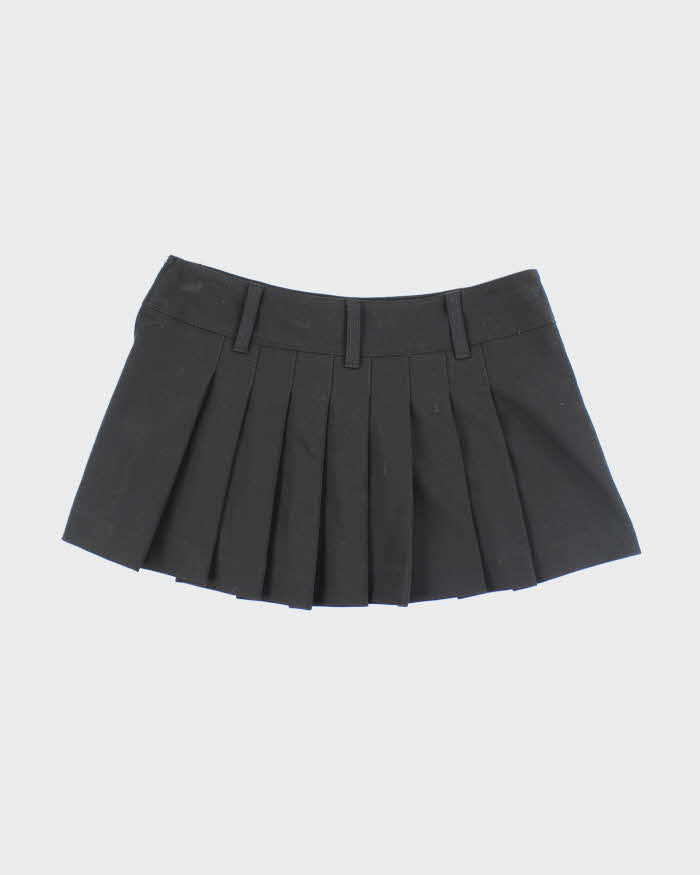 Vintage Y2k 00s Miss Sixty Black Pleated Mini Skirt - S