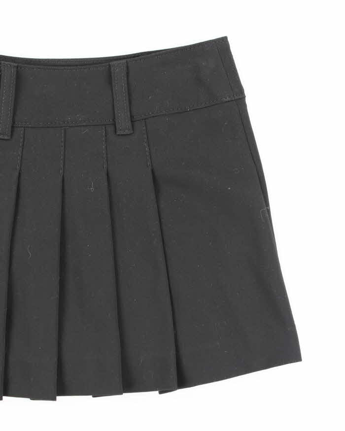 Vintage Y2k 00s Miss Sixty Black Pleated Mini Skirt - S