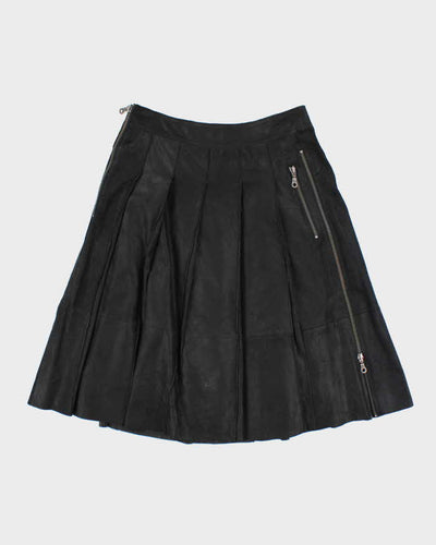 Vintage Y2K Danier Knee Length Leather Skirt - W30 L24