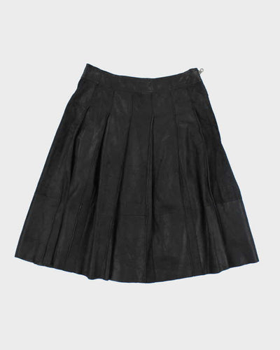 Vintage Y2K Danier Knee Length Leather Skirt - W30 L24