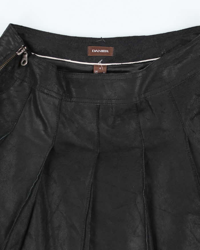 Vintage Y2K Danier Knee Length Leather Skirt - W30 L24