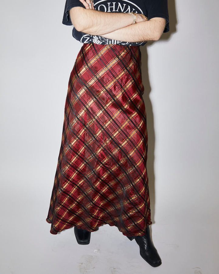 Rokit Originals Florentine Plaid Skirt - XS