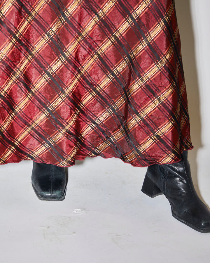 Rokit Originals Florentine Plaid Skirt - XS