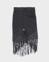 Vintage Y2k 00s Crochet Beaded Tassel Skirt - XXS