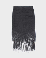 Vintage Y2k 00s Crochet Beaded Tassel Skirt - XXS