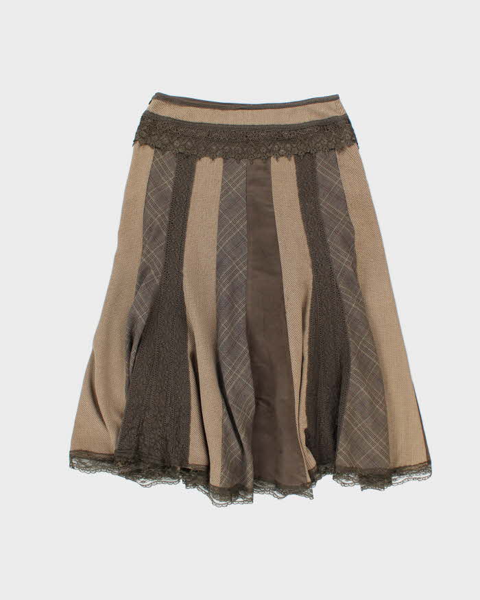 Vintage Y2k 00s Nygard Patchwork Panel Skirt - S