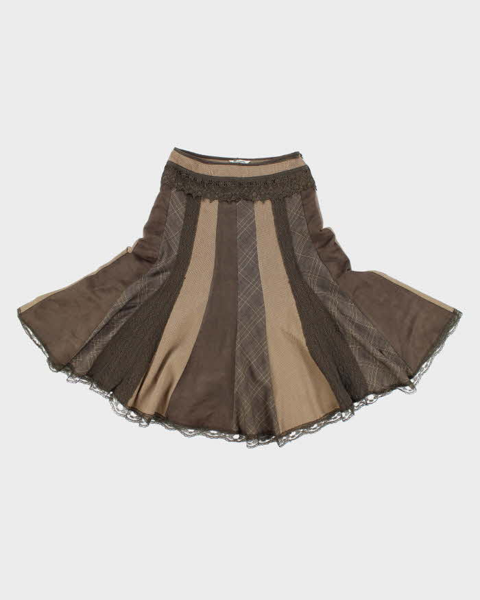 Vintage Y2k 00s Nygard Patchwork Panel Skirt - S