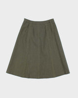 Vintage Harve Benard Wool Khaki Skirt - S
