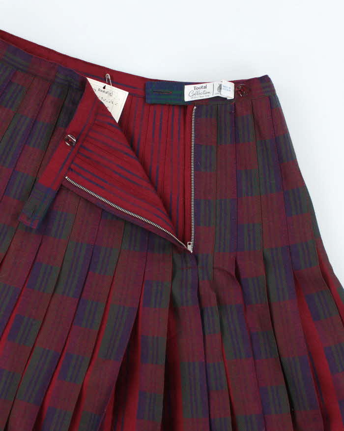 Vintage Deadstock Tootal Collection Reversible Wool Skirt - S