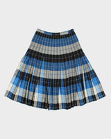 Vintage Highland Queen Pleated Checked Skirt - XS