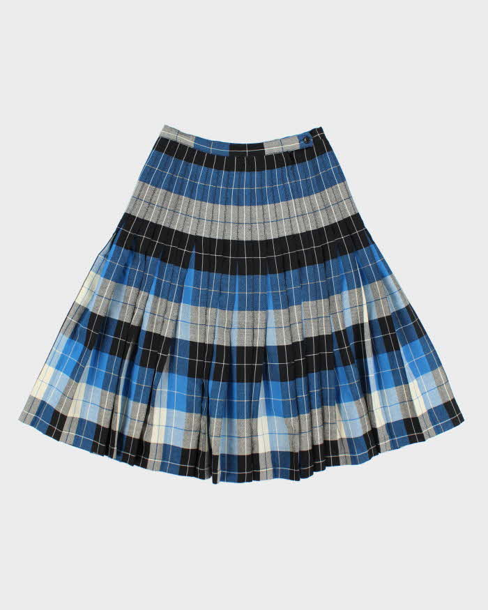 Vintage Highland Queen Pleated Checked Skirt - XS