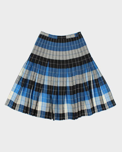 Vintage Highland Queen Pleated Checked Skirt - XS