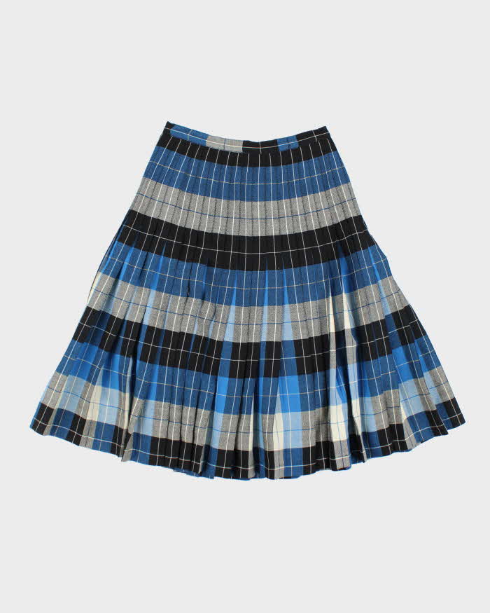 Vintage Highland Queen Pleated Checked Skirt - XS