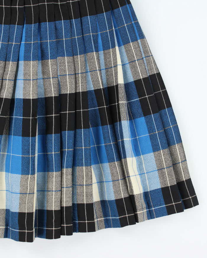 Vintage Highland Queen Pleated Checked Skirt - XS
