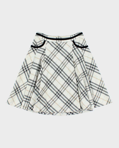 Vintage Burberry London Blue Label Checked Skirt - XS