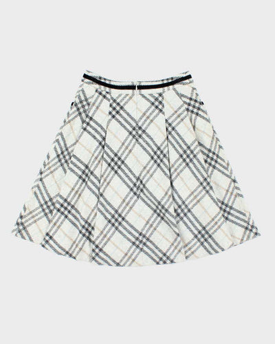 Vintage Burberry London Blue Label Checked Skirt - XS