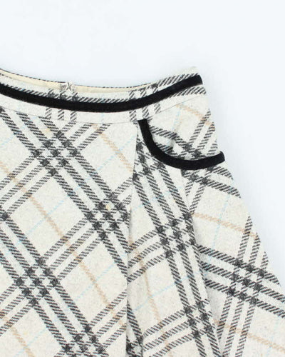 Vintage Burberry London Blue Label Checked Skirt - XS