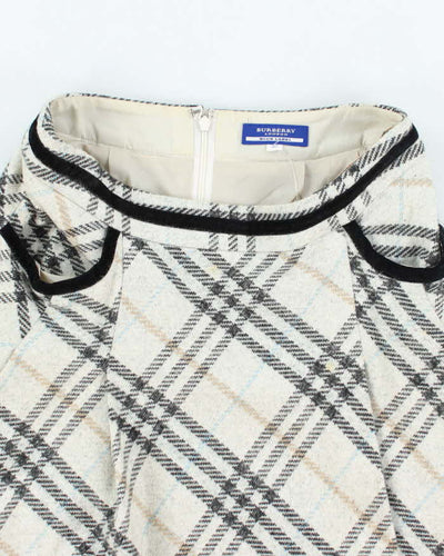 Vintage Burberry London Blue Label Checked Skirt - XS