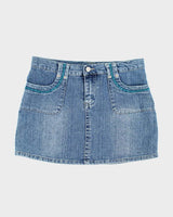 Vintage Y2k 00s 725 Originals Denim Mini Skirt - S