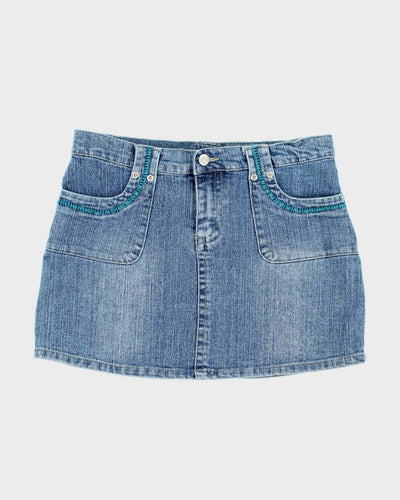Vintage Y2k 00s 725 Originals Denim Mini Skirt - S