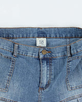 Vintage Y2k 00s 725 Originals Pleated Denim Mini Skirt - M
