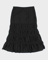 Vintage Y2k 00s Liz Claiborne Black Tiered Skirt - S