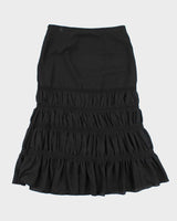 Vintage Y2k 00s Liz Claiborne Black Tiered Skirt - S