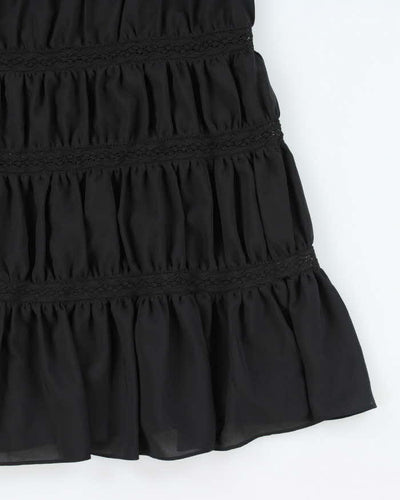 Vintage Y2k 00s Liz Claiborne Black Tiered Skirt - S