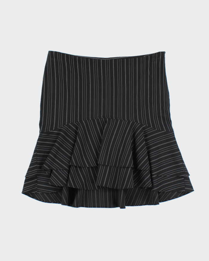 Vintage Y2k 00s Costa Blanca Stripe Ruffle Skirt - S