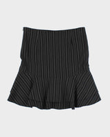 Vintage Y2k 00s Costa Blanca Stripe Ruffle Skirt - S