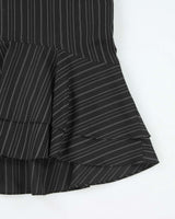 Vintage Y2k 00s Costa Blanca Stripe Ruffle Skirt - S