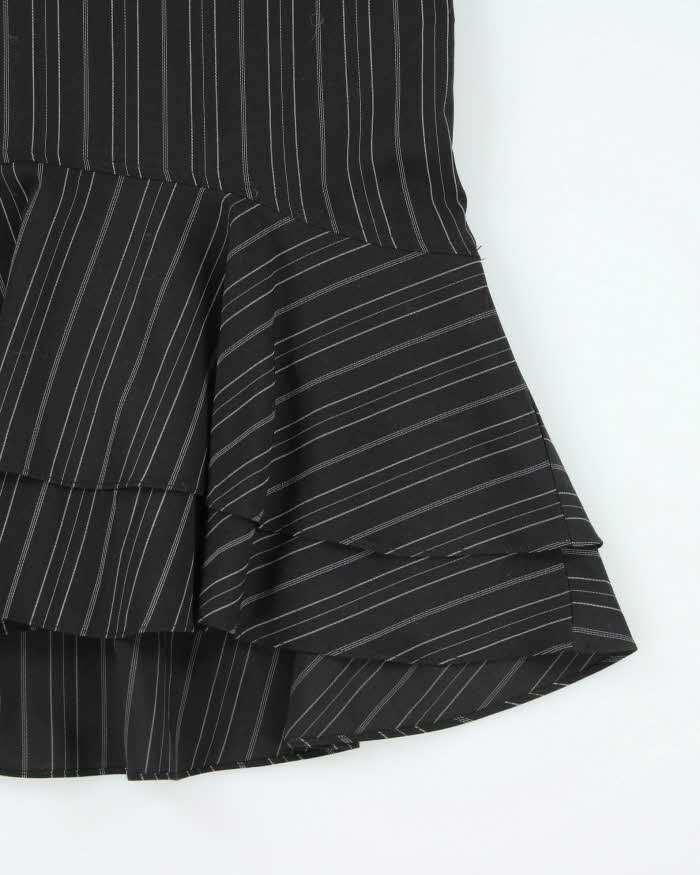 Vintage Y2k 00s Costa Blanca Stripe Ruffle Skirt - S